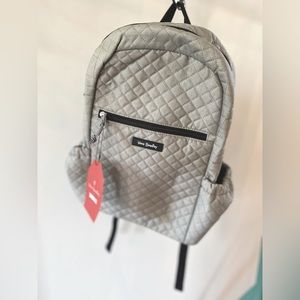 Vera Bradley Quilted Backpack Large ✨ Denim Gray | cotton durable adjustable